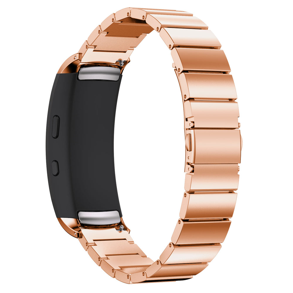 316L Stainless Steel Bracelet Strap with Butterfly Buckle for Samsung Gear Fit 2 SM-R360 - Rose Gold Color - UNIQBUY