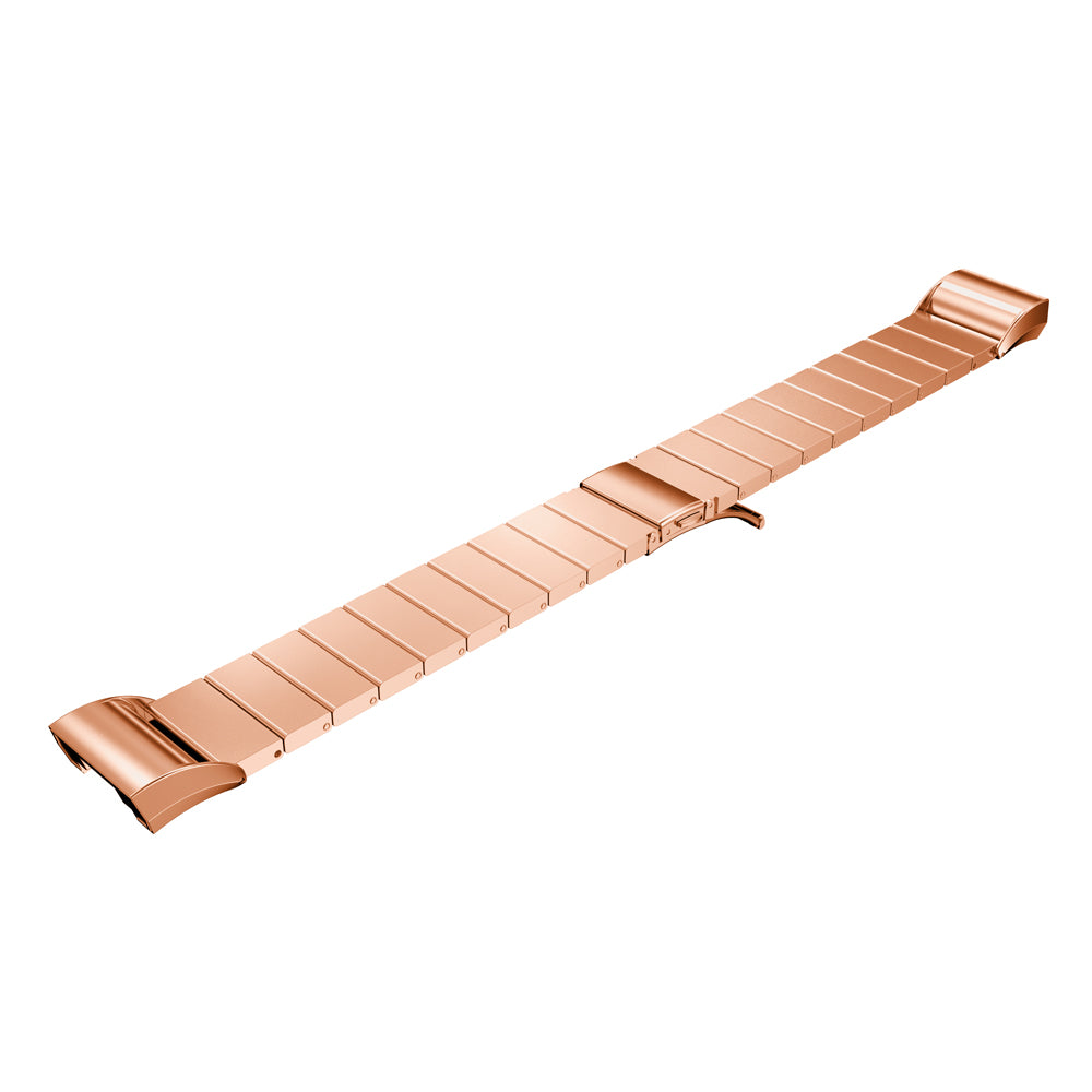 Stainless Steel Bracelet Band Watch Strap for Fitbit Charge 2 - Rose Gold Color - UNIQBUY