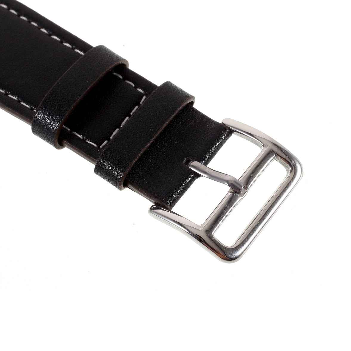 Hermes Style 4-piece Double Tour Genuine Leather Watch Band for Apple Watch Series 8 45mm / Ultra 49mm / 7 45mm / Series 6 / SE / SE (2022) / 5 4 44mm / Series 3 2 1 42mm - Black