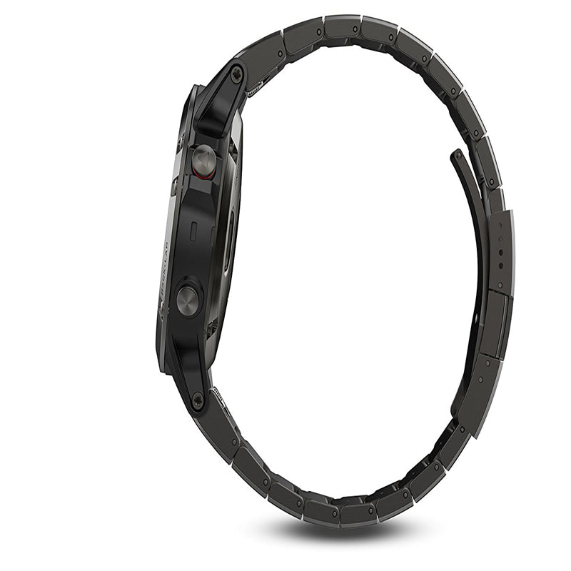 Stainless Steel Watch Strap Replacement for Garmin Fenix 6/5 - Black - UNIQBUY