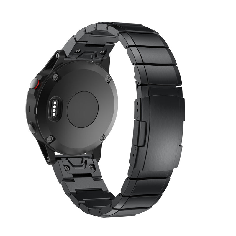 Stainless Steel Watch Strap Replacement for Garmin Fenix 6/5 - Black - UNIQBUY