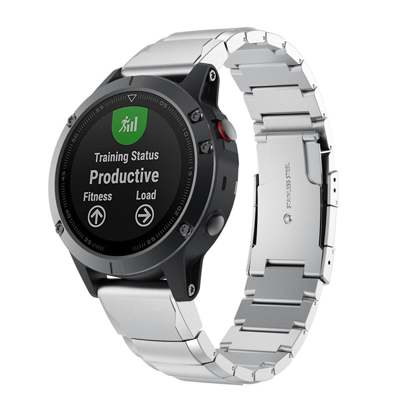 Stainless Steel Watch Braclet for Garmin Fenix 6/5 - Silver - UNIQBUY