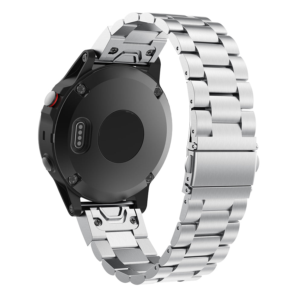 Stainless Steel Link Chain Watch Band Strap for Garmin Fenix 5 - Silver - UNIQBUY