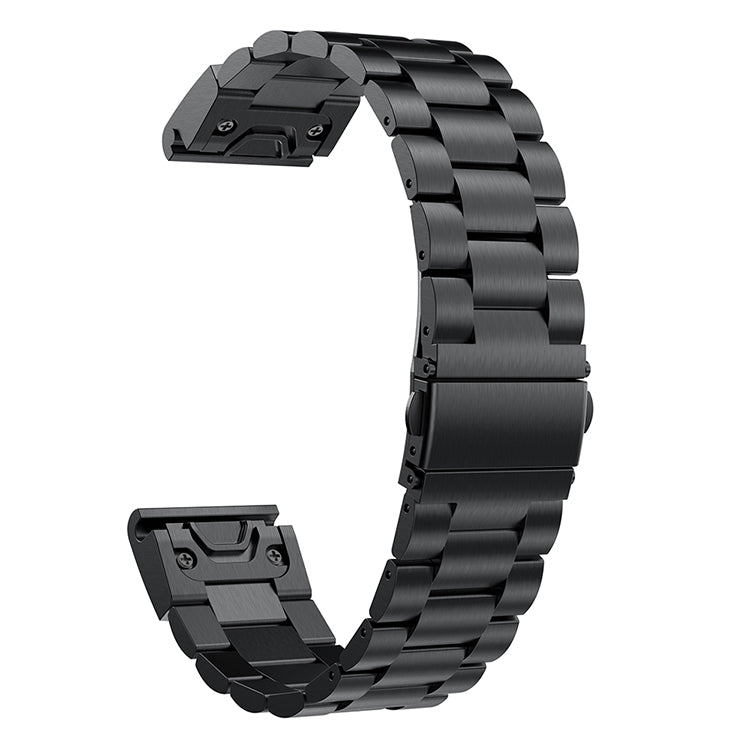 Stainless Steel Link Chain Watch Band Replacement for Garmin Fenix 5 - Black - UNIQBUY