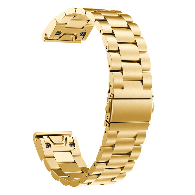 Stainless Steel Link Chain Watch Band Replacement for Garmin Fenix 5 - Gold - UNIQBUY