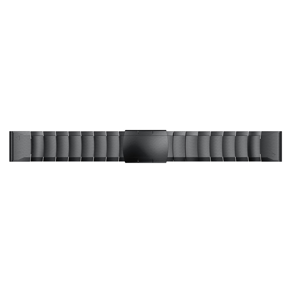 For Garmin Fenix 5S Quick Release Stainless Steel Watch Band Replacement Strap with Folding Clasp - Black - UNIQBUY