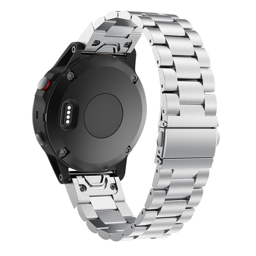 Stainless Steel Link Chain Watch Wrist Band for Garmin Fenix 5X - Silver - UNIQBUY