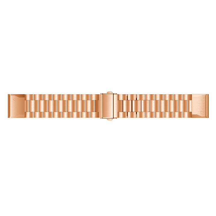 Stainless Steel Link Chain Watch Wrist Band for Garmin Fenix 5X - Rose Gold - UNIQBUY