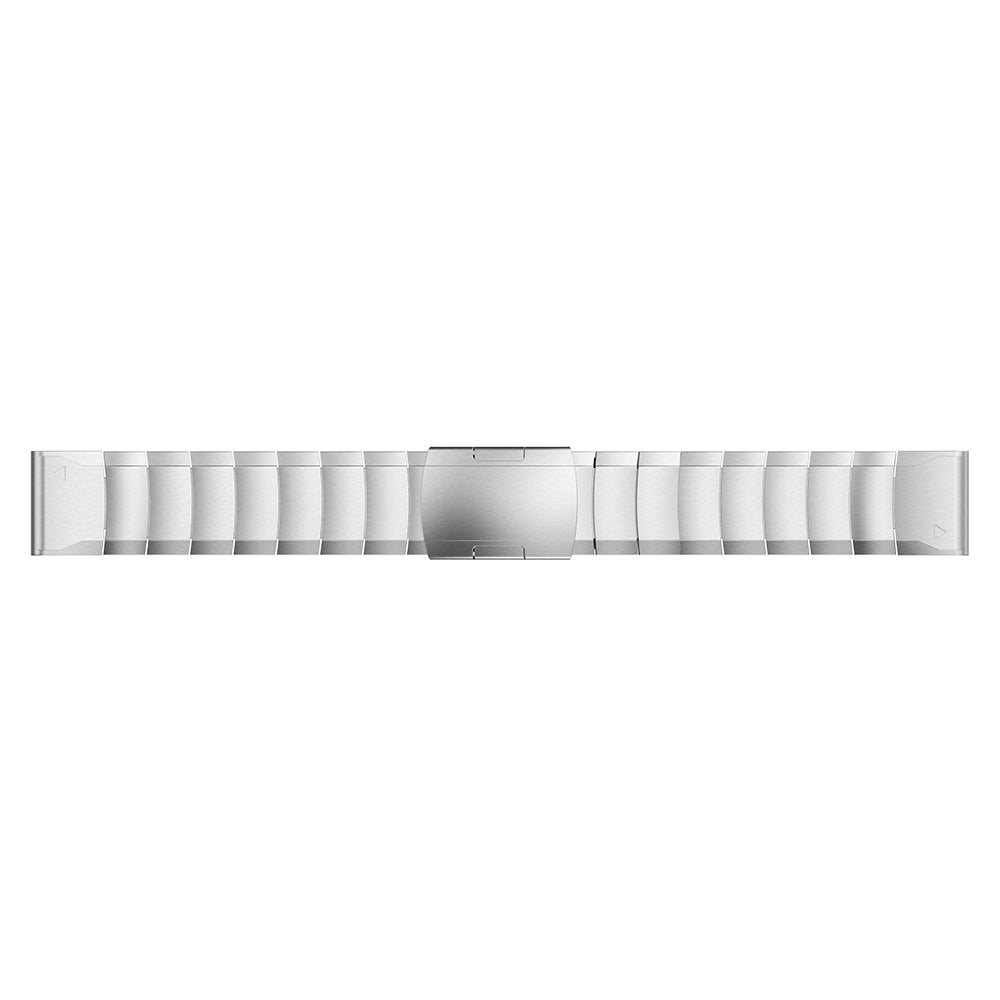 For Garmin Fenix 5S Stainless Steel Link Chain Watch Band with Folding Clasp - Silver - UNIQBUY