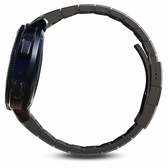 20mm One Bead Stainless Steel Watchband Replacement Strap for Garmin Move Luxe/Move Style/Move 3/Move Venu 20MM - Black - UNIQBUY