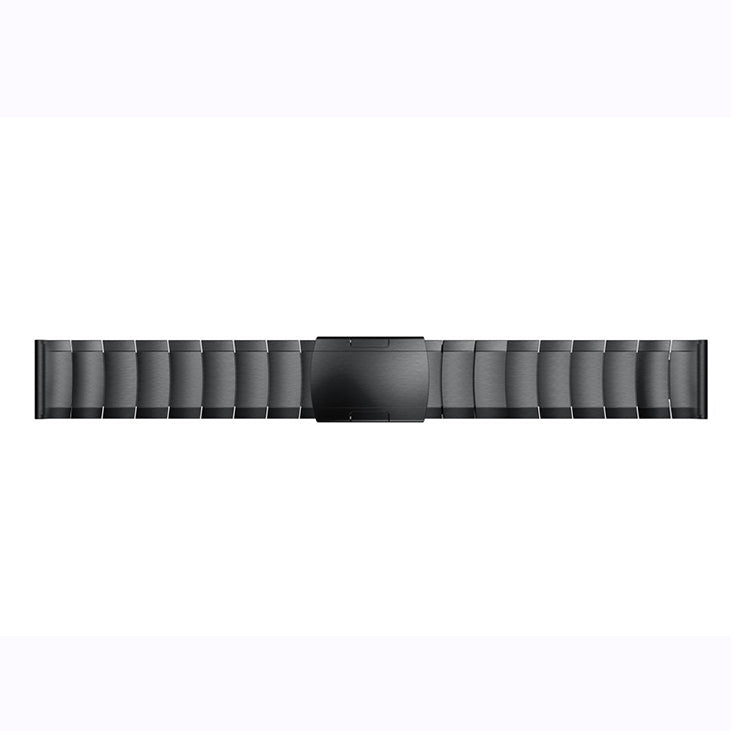 20mm One Bead Stainless Steel Watchband Replacement Strap for Garmin Move Luxe/Move Style/Move 3/Move Venu 20MM - Black - UNIQBUY