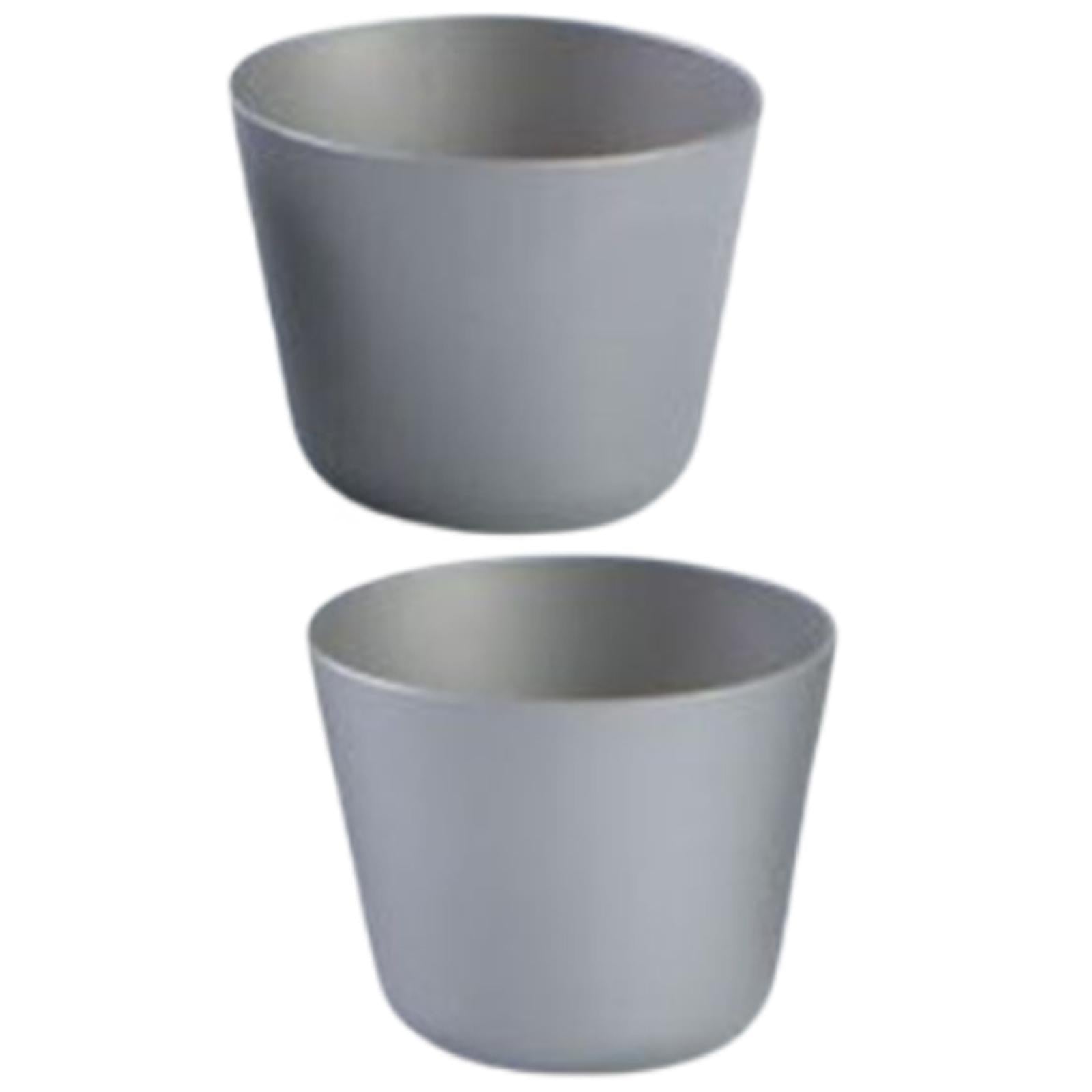 150ml Titanium Water Cup Wine Pot for Travel Camping Backpacking 2Pcs Cups