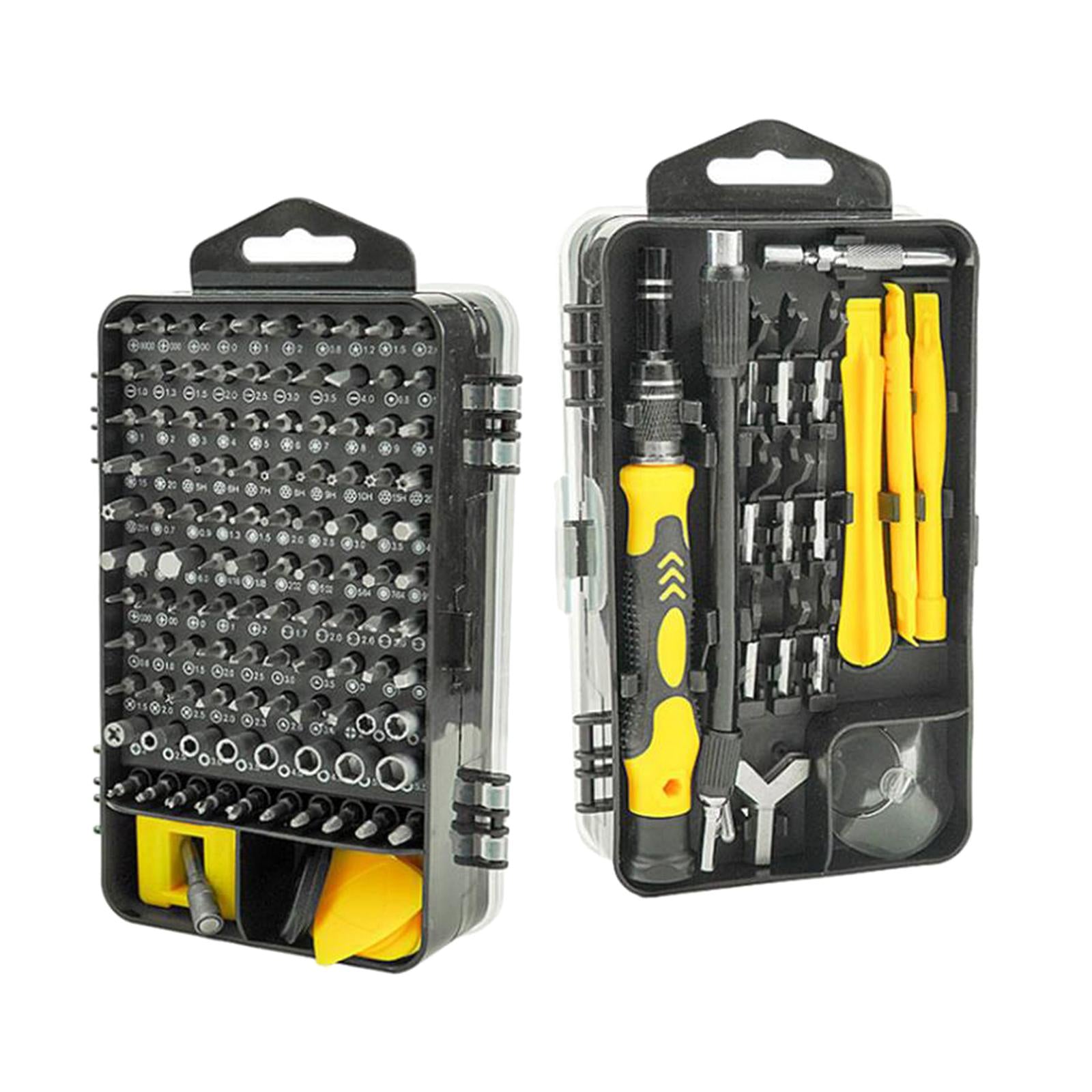 138 in 1 Screwdriver Kit Repair Tool Kits with Case for Cellphone DIY Laptop Yellow