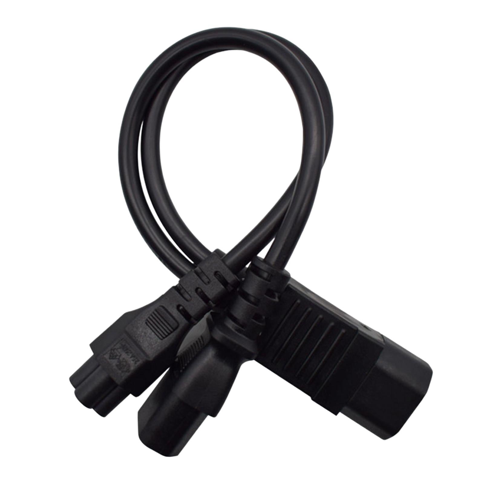 IEC320 C14 to IEC320 C13+C5 Y Splitter Power Ups Server Kit Splitter for PC