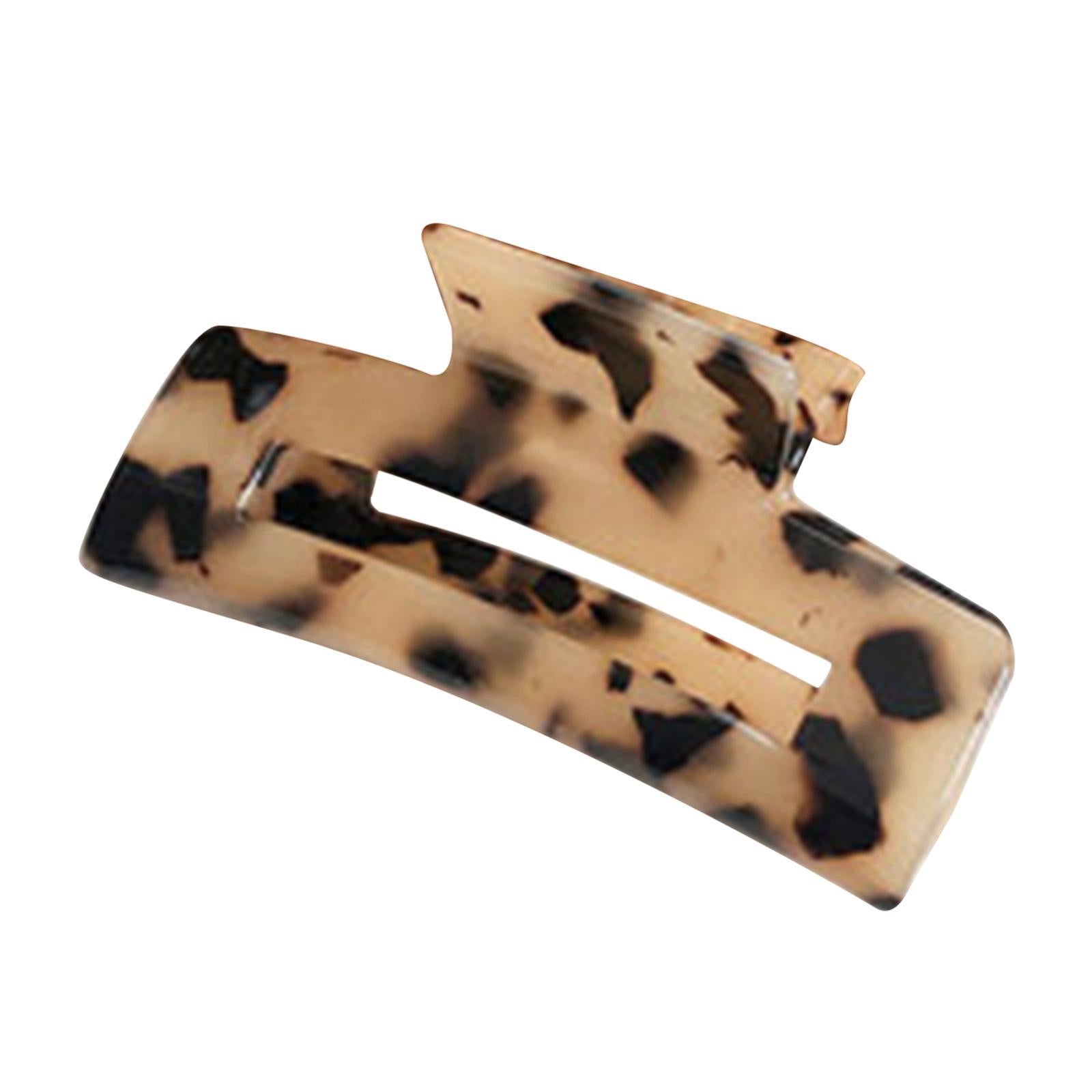 Half Claw Hair Clip Acrylic Hair Jaw Paw Hair Accessories Light Leopard
