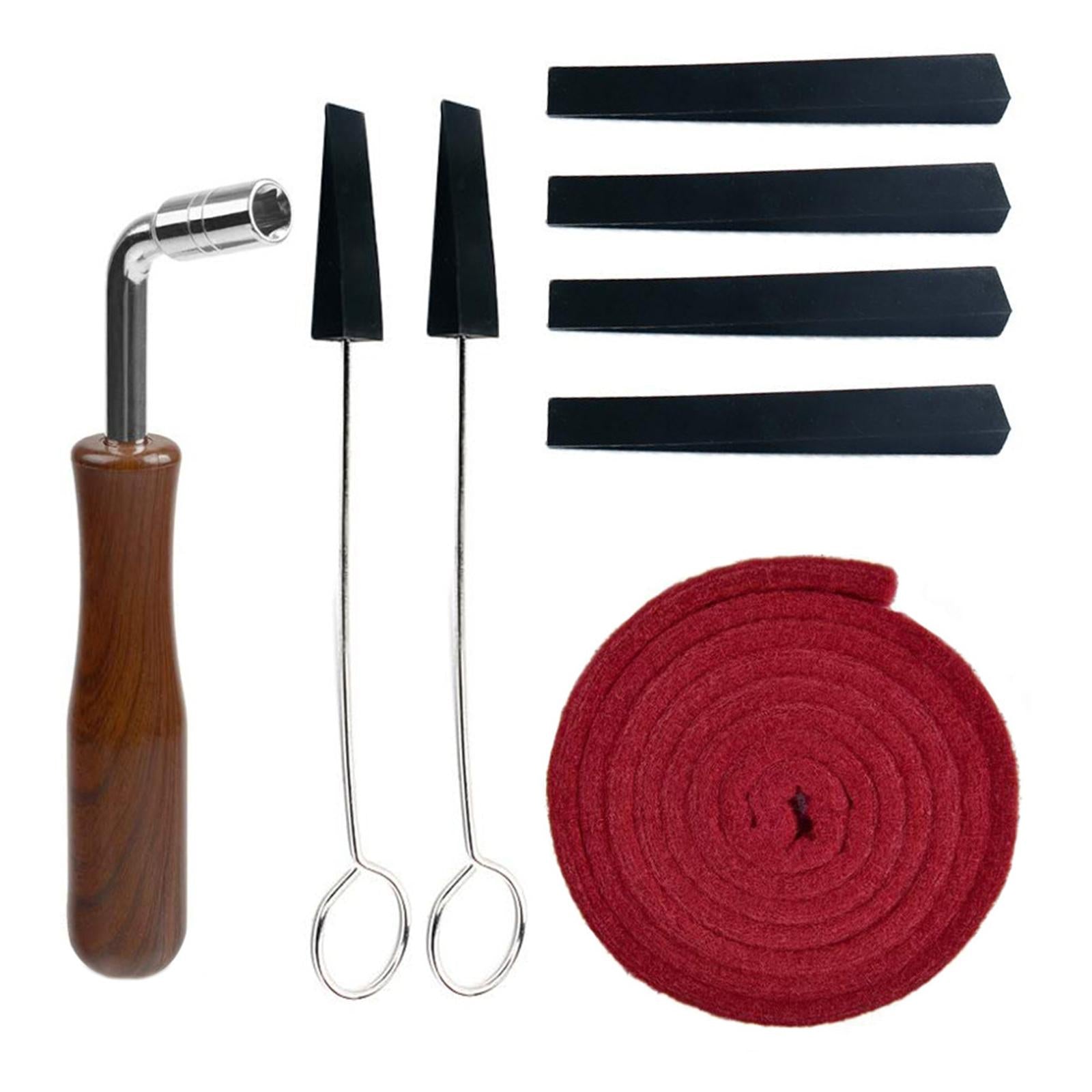 8Pcs Piano Tuning Kits DIY Tools for Pianos Repair Keyboard Cleaning Care