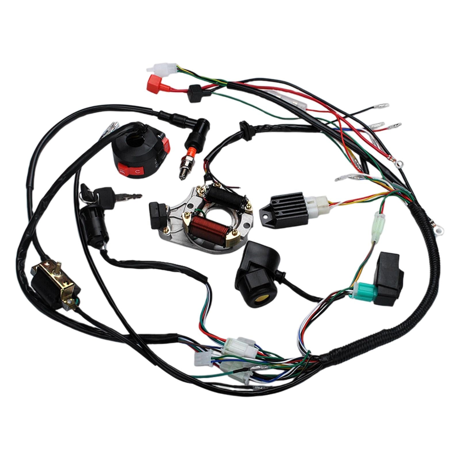 1Set Full Complete Electrics Wiring Harness Fit for Dirt Bike Pit Bike
