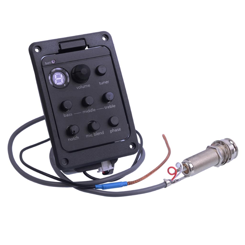 1 Set 4 Band Acoustic Guitar EQ Equalizer Preamp Pickup