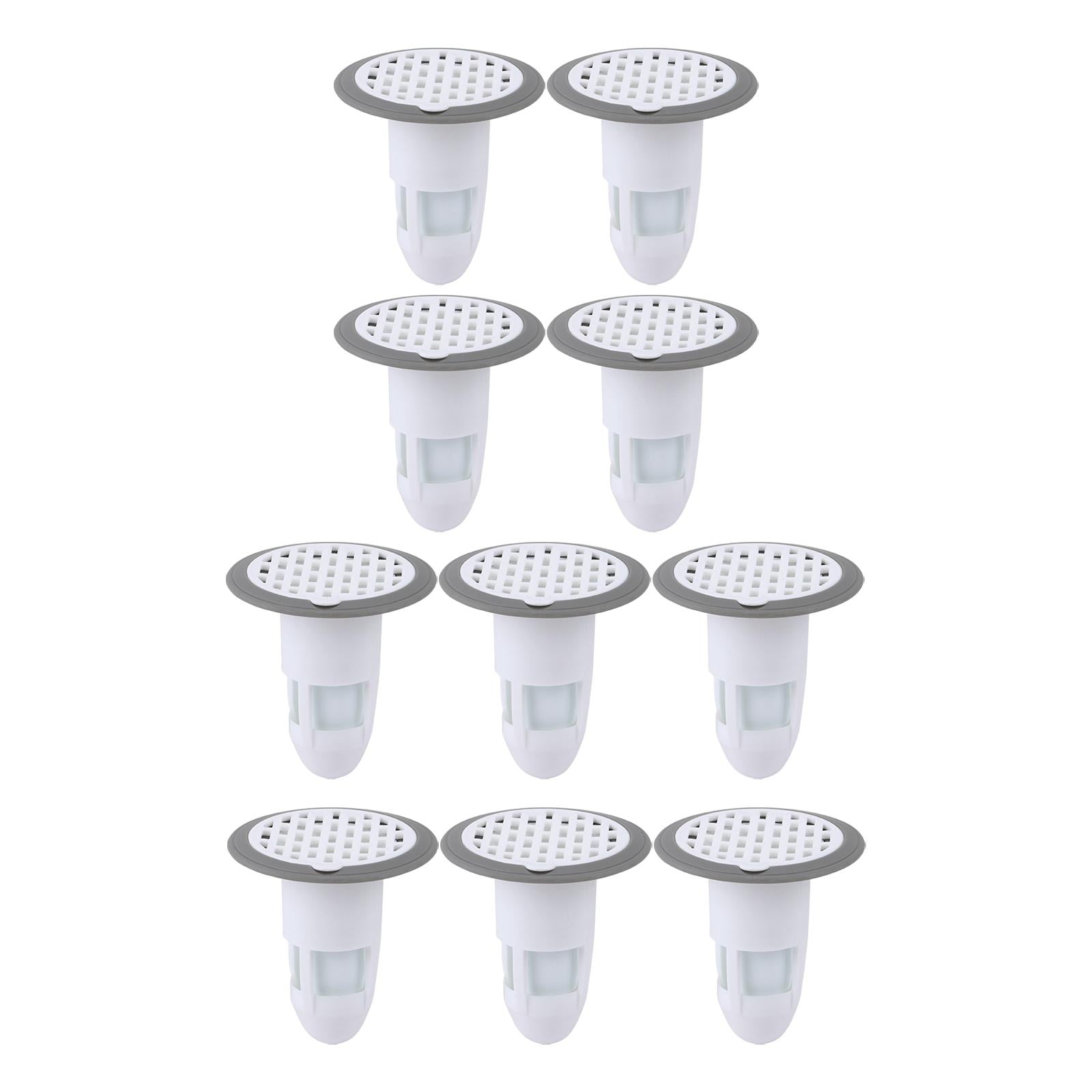 10x Deodorant Floor Drain Core Backflow Preventer White Box Package