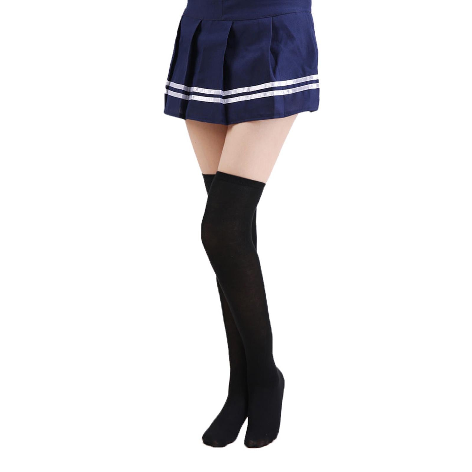 Women Knee High Tube Socks Compression Sock Women Sport Black