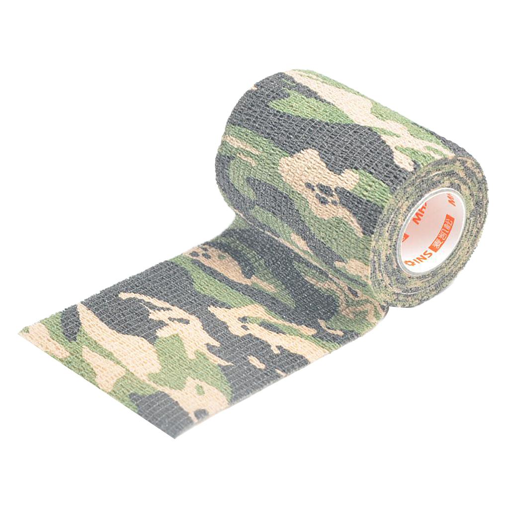 Camouflage Non Woven Self Adhesive Cohesive Wrap Bandage Tape 4 Inch Jungle
