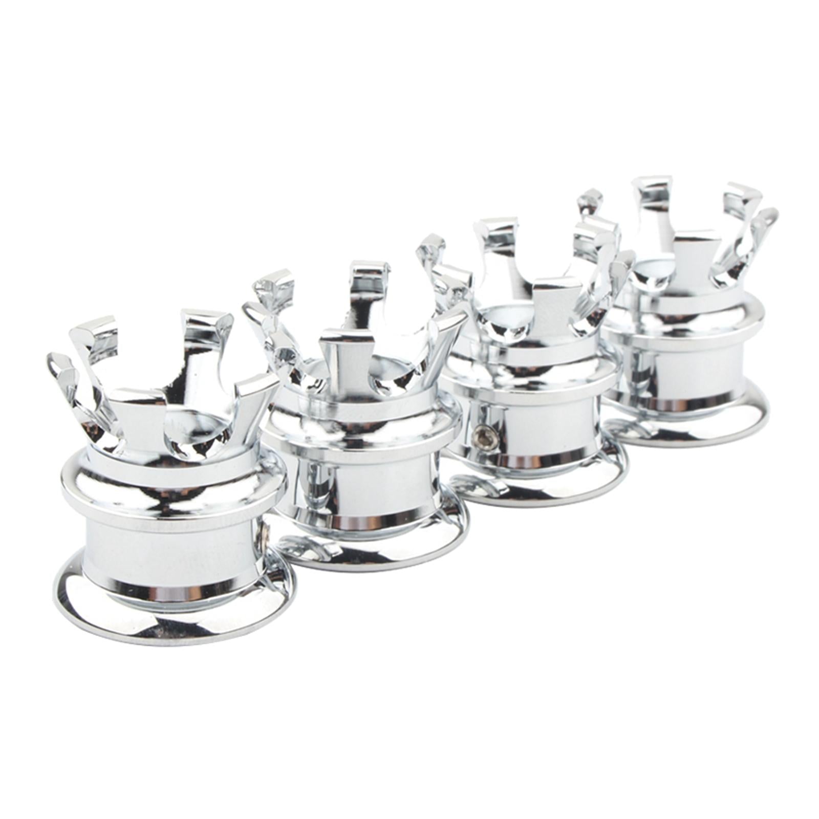 4pcs Head Bolt Nut Covers Caps for all Twin Cam models 1999-Later silver