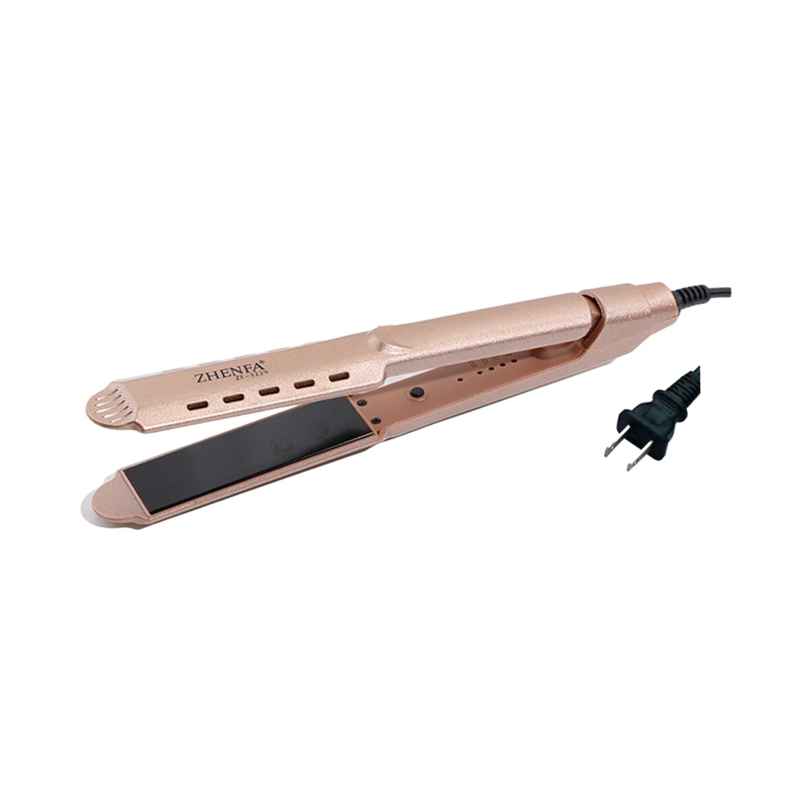 Hair Straightener Curler Curling Iron No Snagging Plug-US Golden