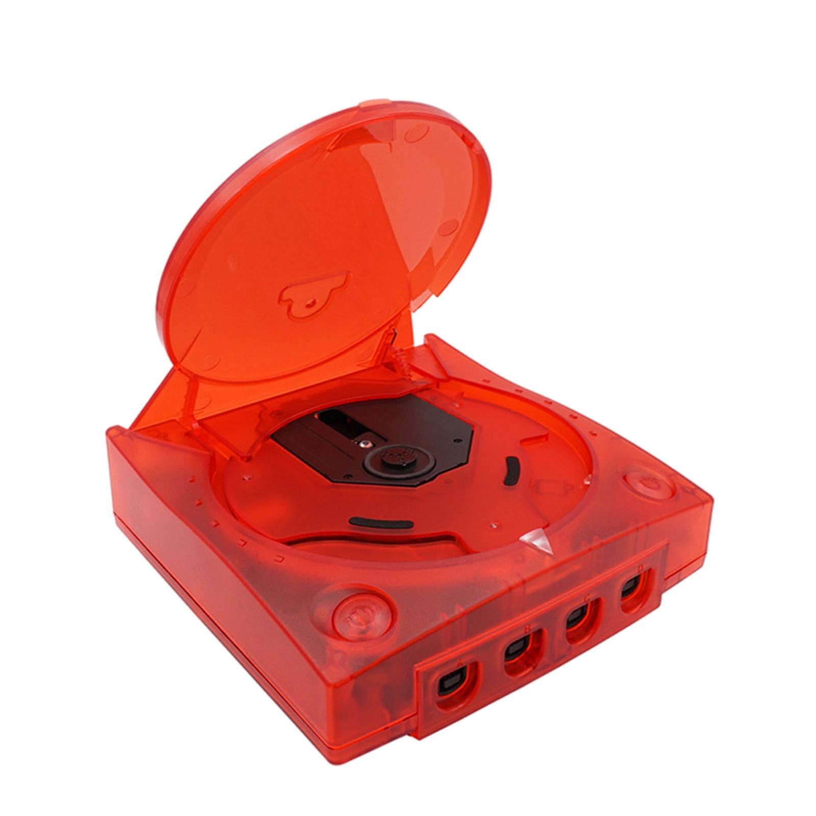 Clear Shell Cover for SEGA Dreamcast DC Easy to Remove Clear Red