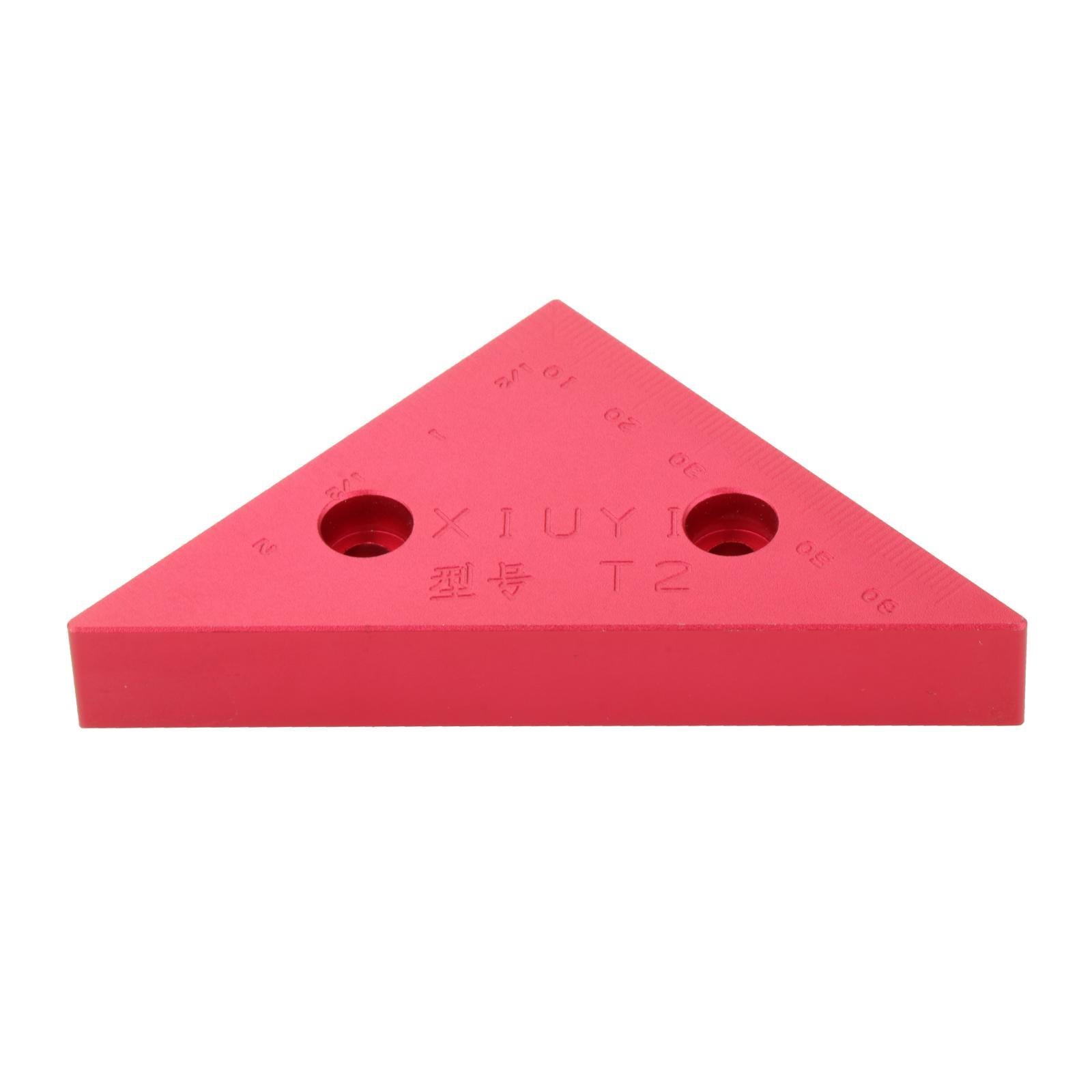 Aluminum Alloy Angle Ruler Inch Metric Triangle Ruler Woodwork Right Angle B