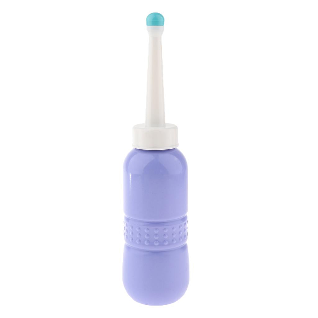 Durable Portable Bidet Travel Nozzle Bidet Bottle Straight 480ml Blue
