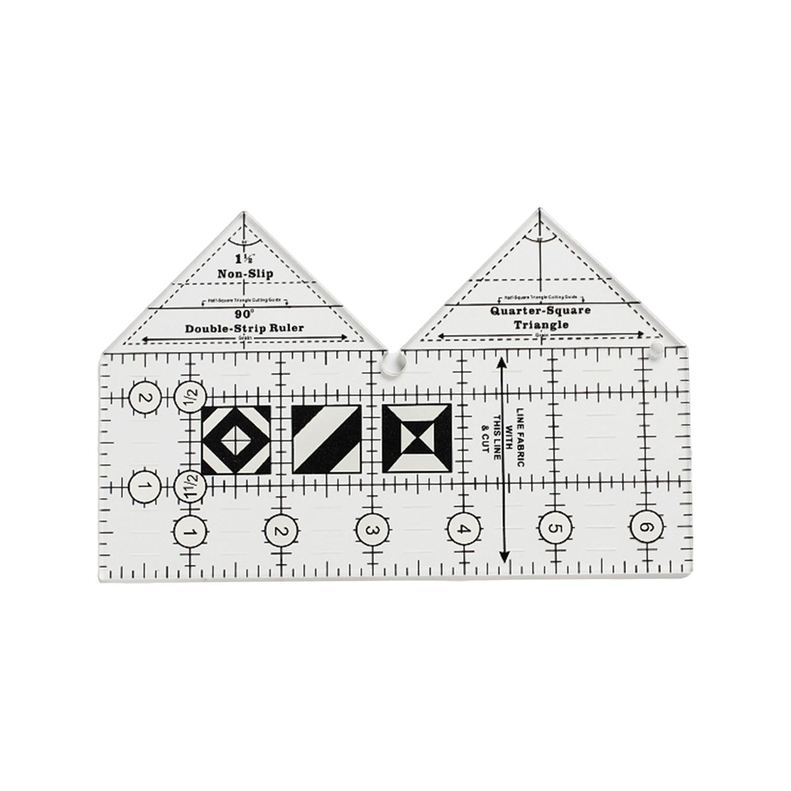 Non Slip Double Strip Ruler Sewing Templates Tailor Cutting Tool 6inch