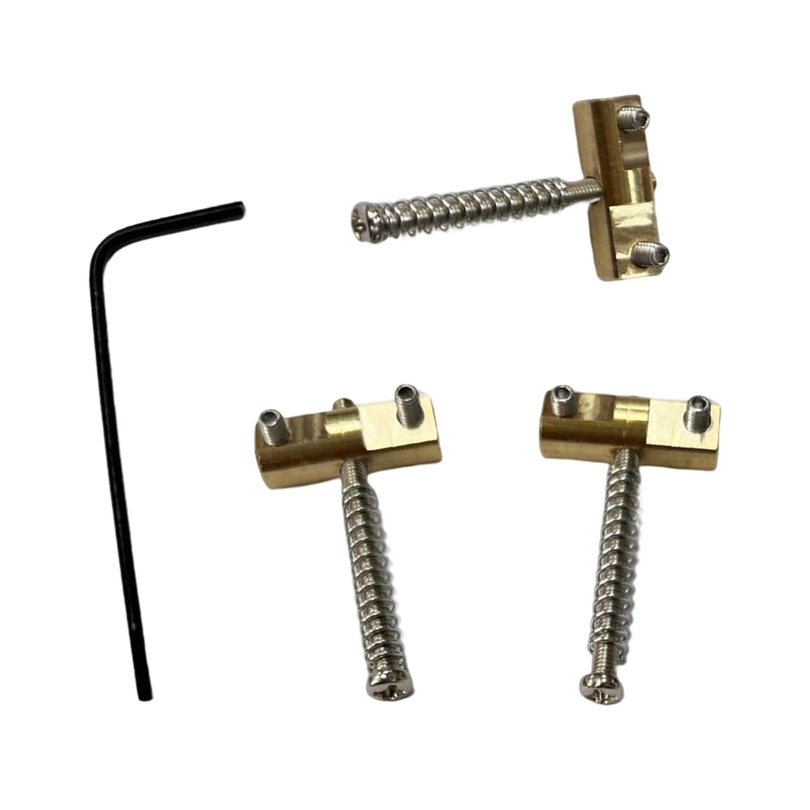 3Pcs Modern Compensated Saddles Bridge String Saddles Instrument Bass Guitar