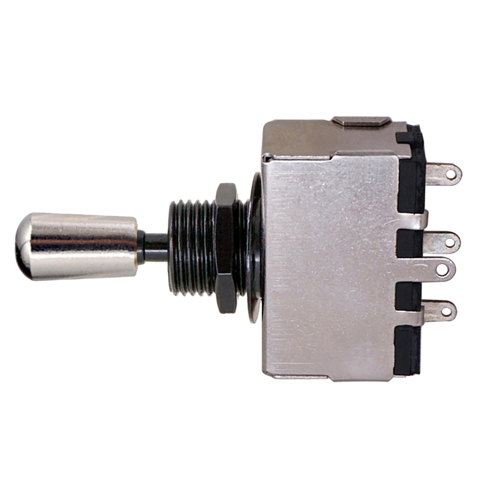 3 Way Pickup Selector Tone Switch Copper Knob Electric Guitar Parts Silver
