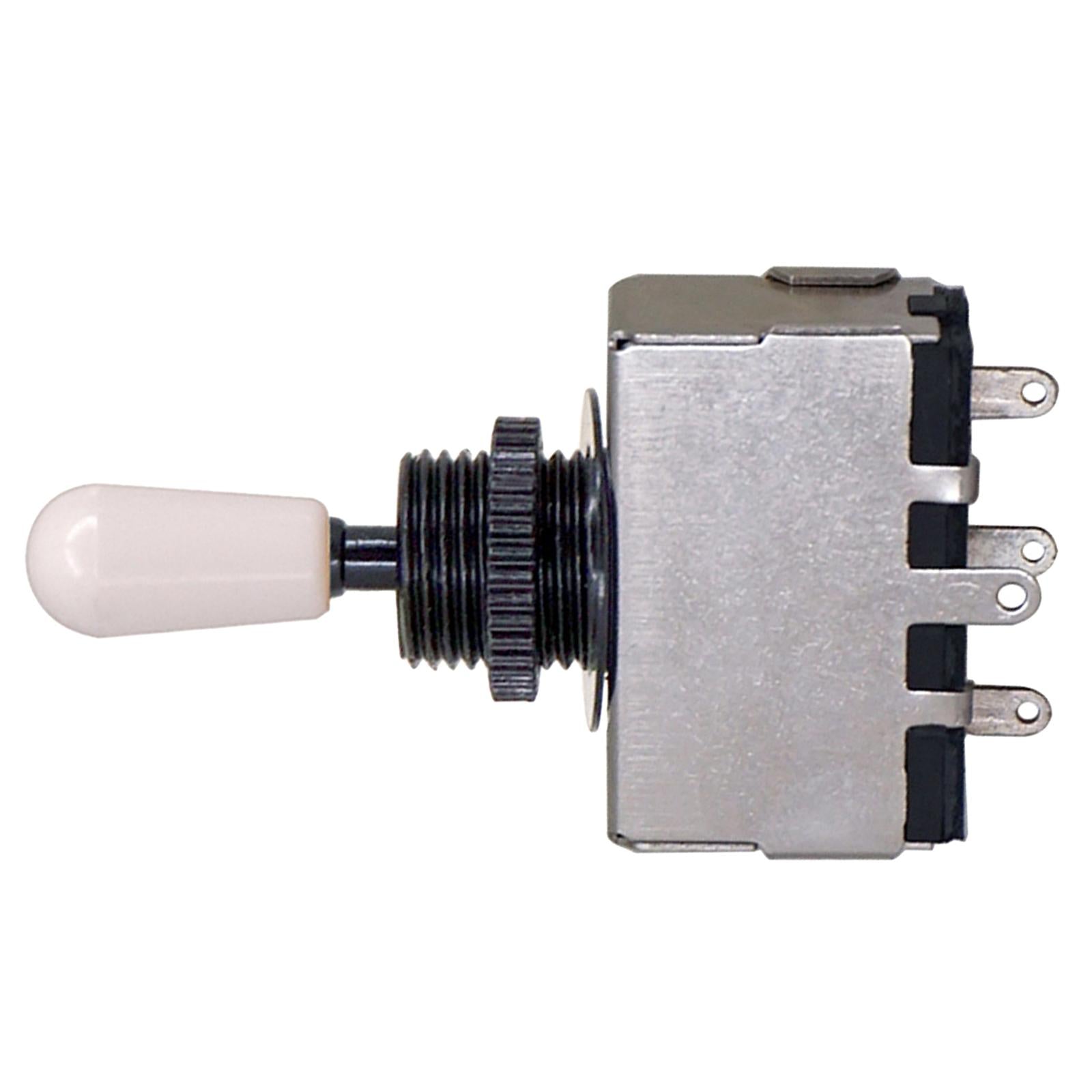 3 Way Pickup Selector Tone Switch Copper Knob Electric Guitar Parts White