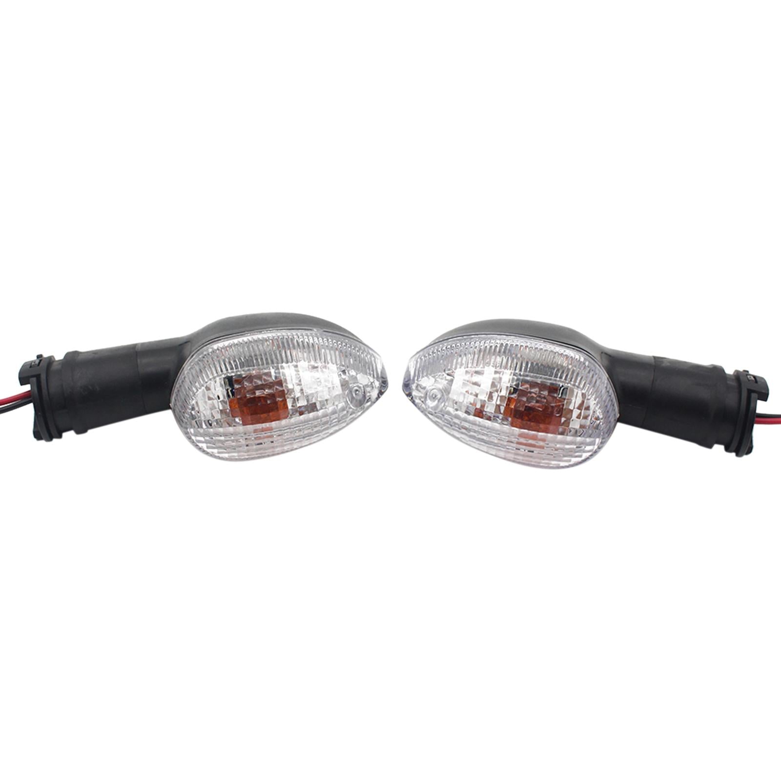1 Pair Motorcycle Turn Signal Indicator Light for Yzf-R15 2011-2014 Clear