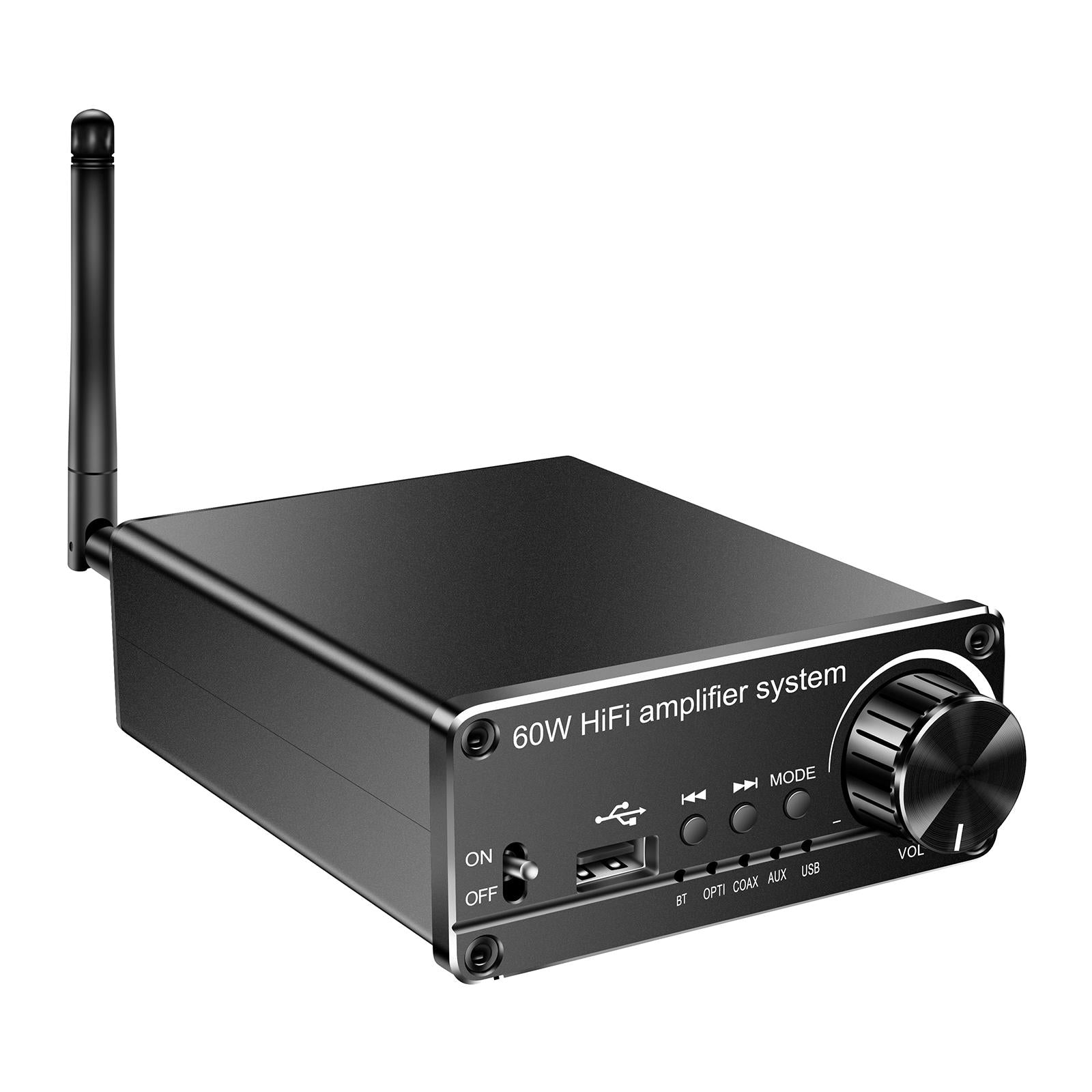 Restaurant Bar Small Audio Receiver HiFi Amplifier Stereo AMP 19V