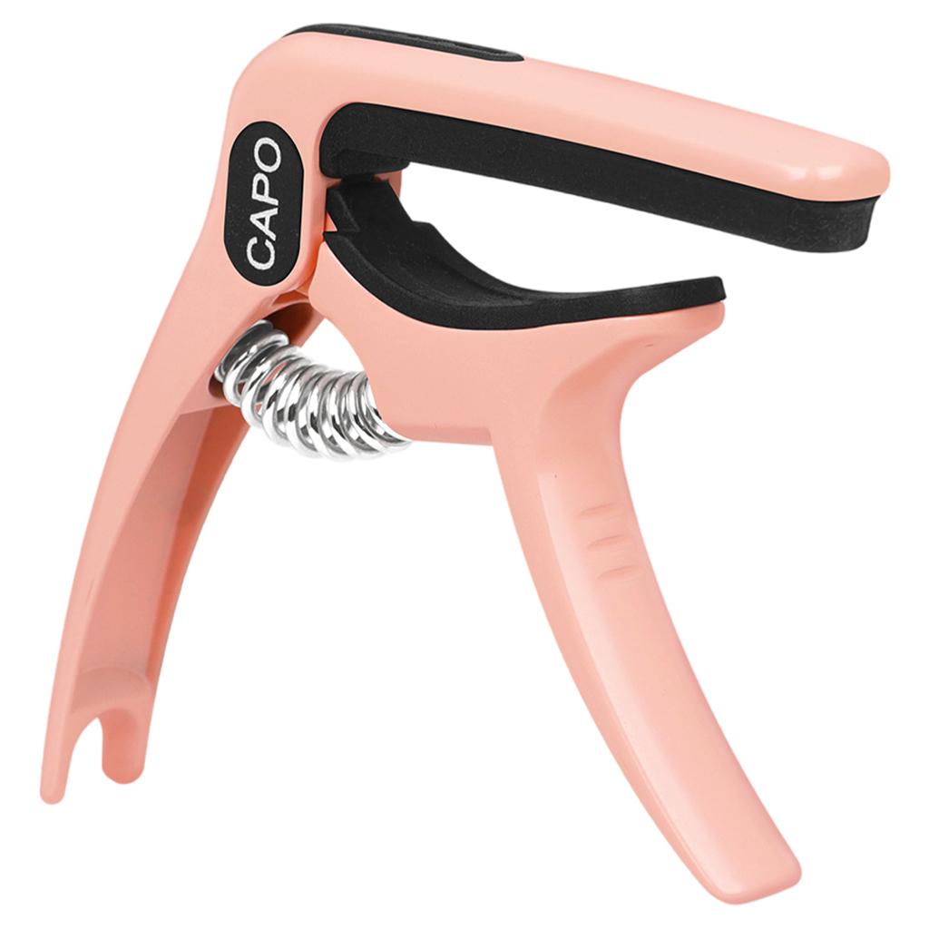 Guitar Capo Guitar Quick Clamp Capo for Acoustic Guitar Bass Pink