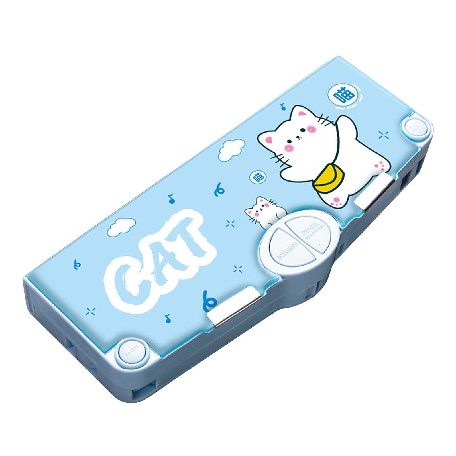 Cute Pencil Box Pencil Case for Student Gift School Supplies Middle School Lucky Cat