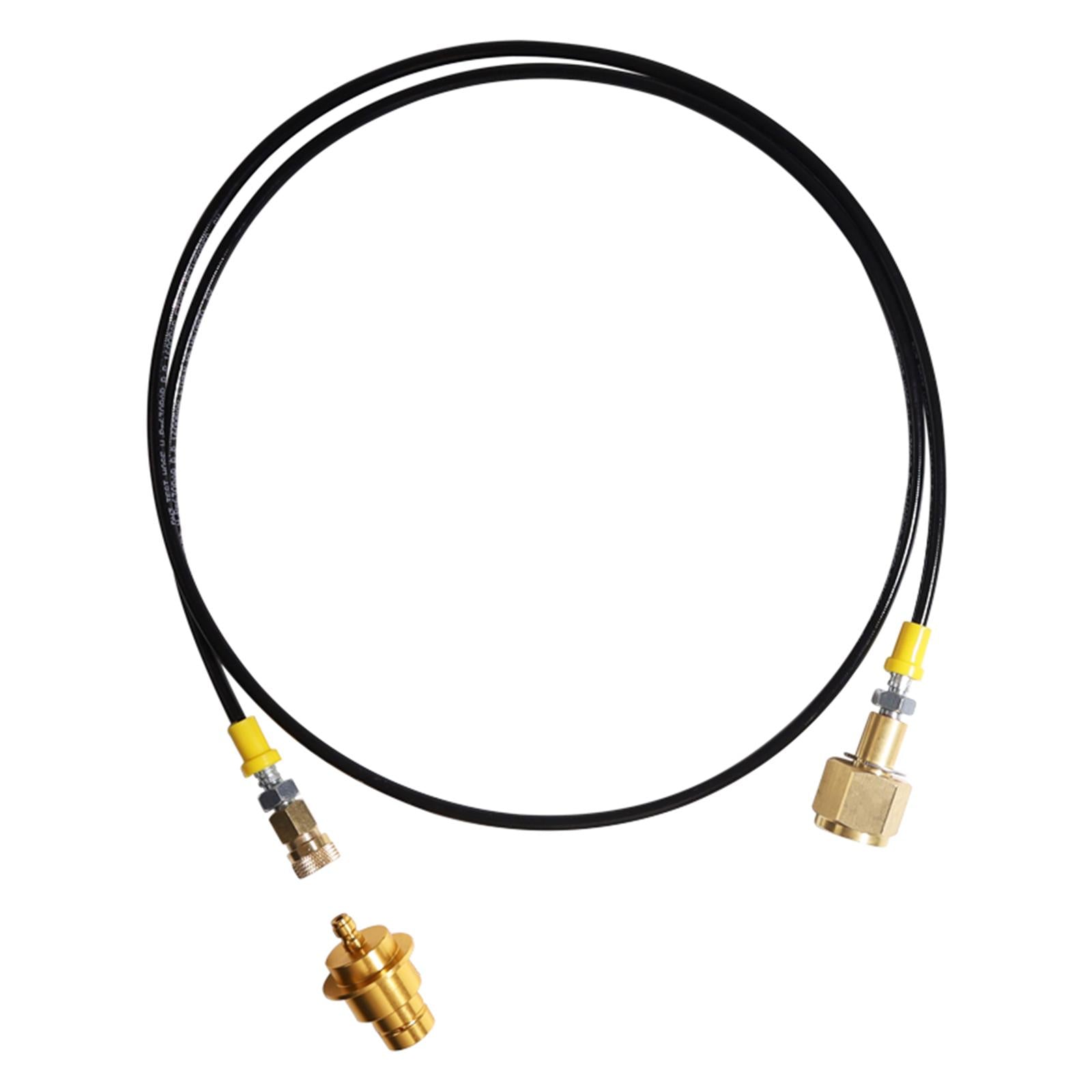 CO2 Tank Cylinder Direct Adapter Hose BP 1600Bar Thin Black Tube WP 630Bar Gold G5 8