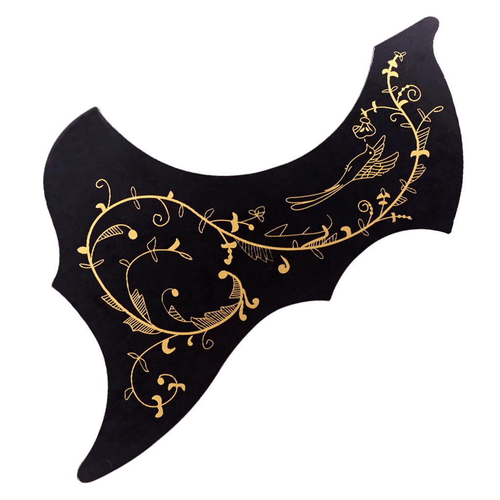 Folk Guitar Pickguard Scratch Plate for 40/41inch for Acoustic Guitar Black