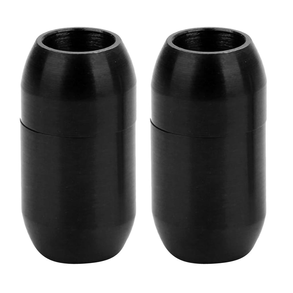 2pcs Column Magnetic Clasp Cord End Cap Bracelet Necklace Jewelry 4mm