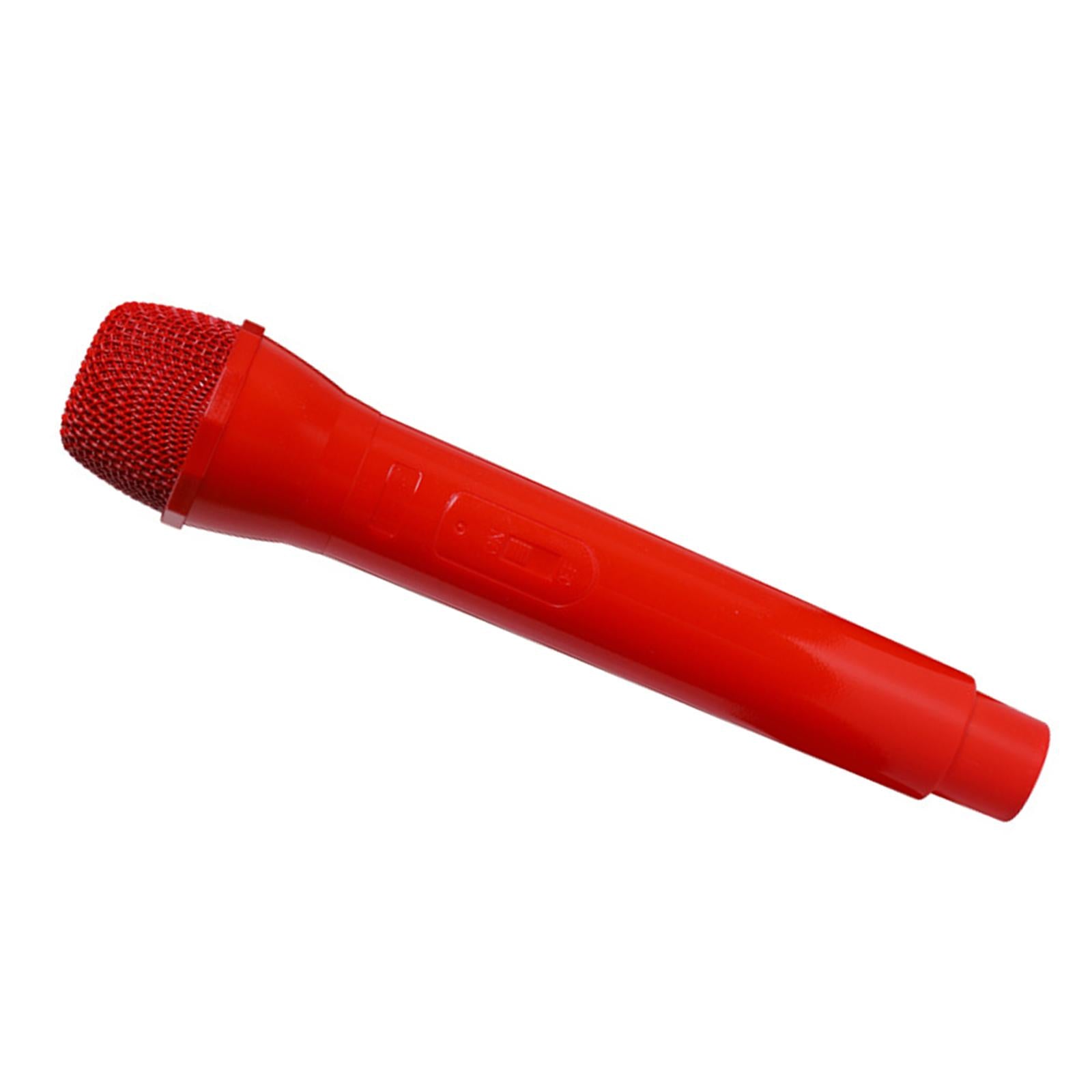Simulated Kids Microphone Toy Pretend Play Mics for Girls Boys Chldren Red