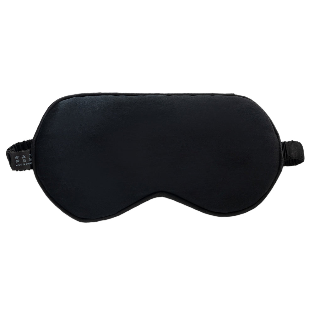 Ultra-Soft Mulberry Silk Sleep Eye Mask Eye Cover Eyeshade - Black