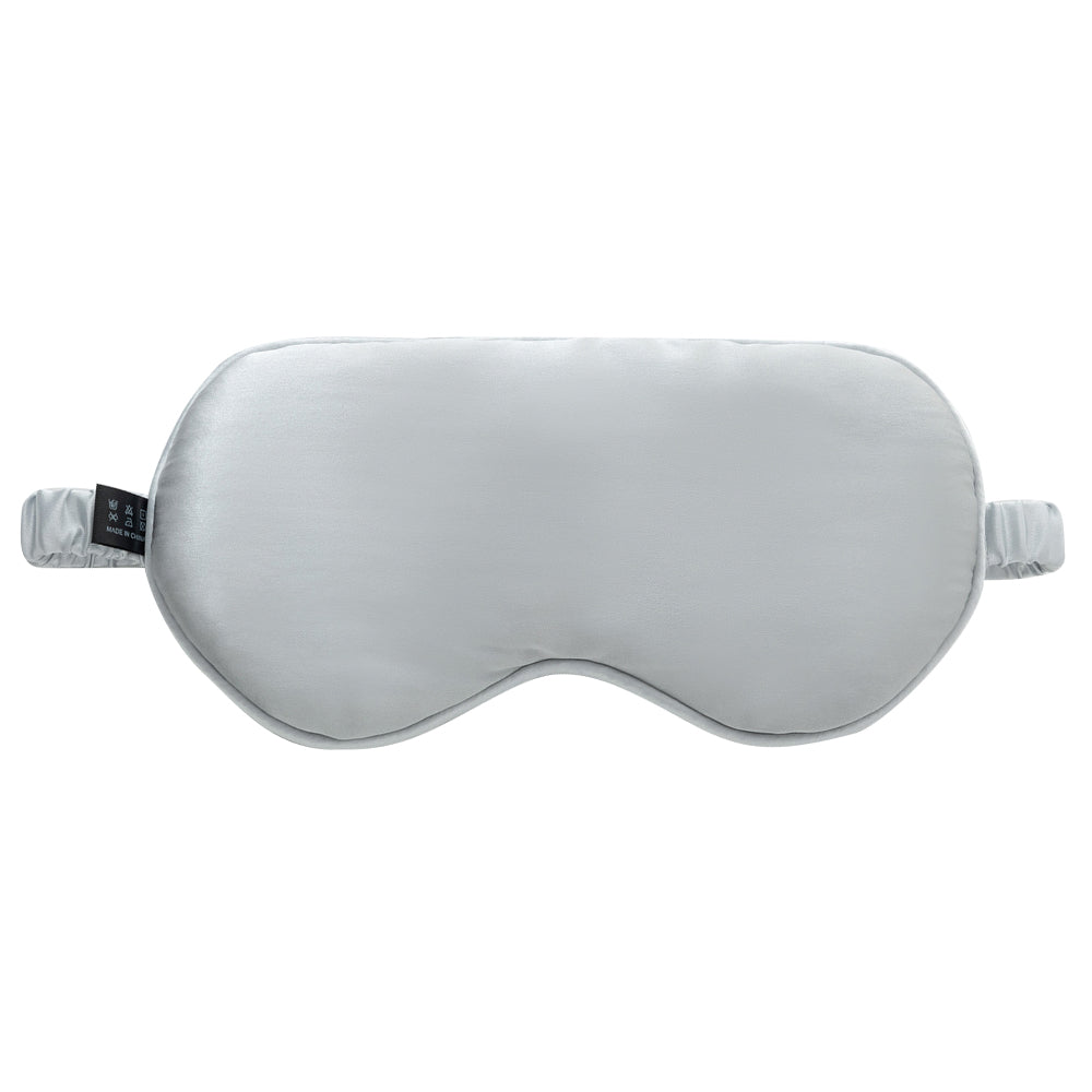 Ultra-Soft Mulberry Silk Sleep Eye Mask Eye Cover Eyeshade - Silver