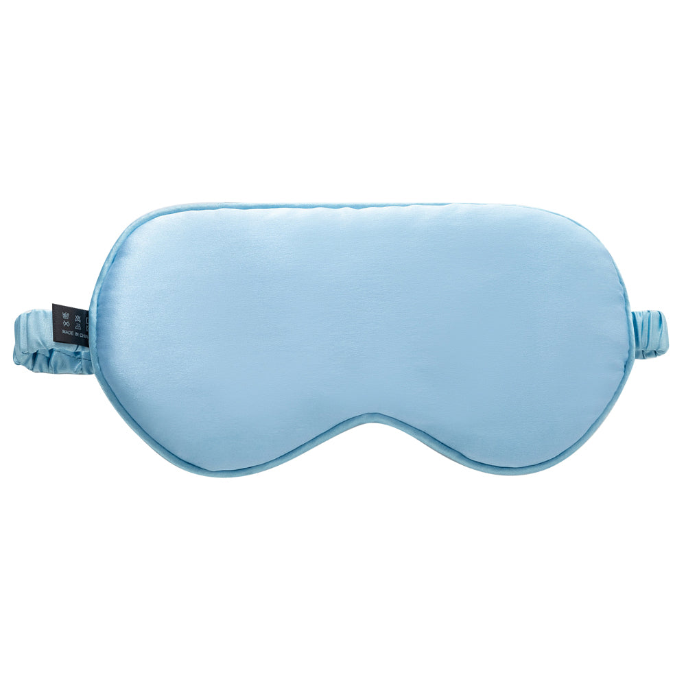 Ultra-Soft Mulberry Silk Sleep Eye Mask Eye Cover Eyeshade - Baby Blue