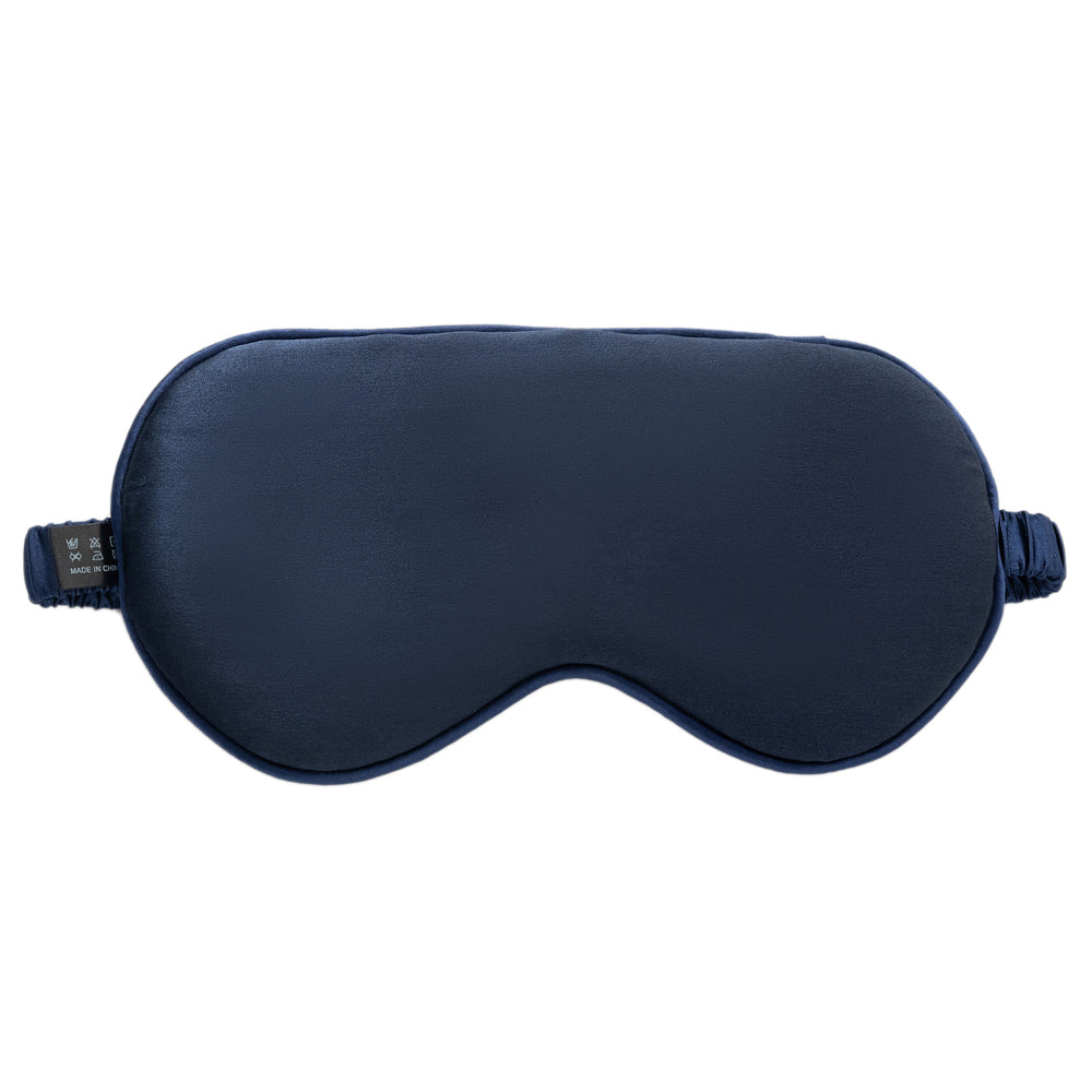 Ultra-Soft Mulberry Silk Sleep Eye Mask Eye Cover Eyeshade - Dark Blue