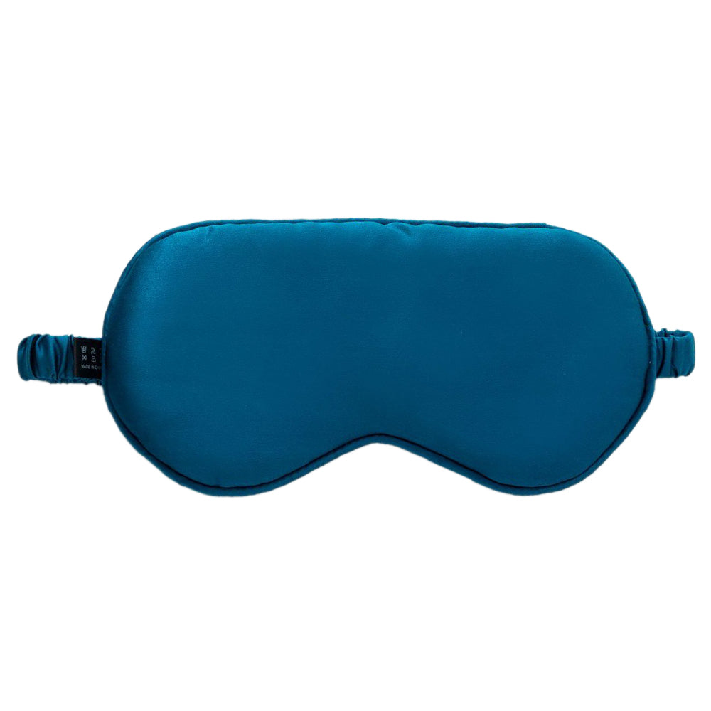 Ultra-Soft Mulberry Silk Sleep Eye Mask Eye Cover Eyeshade - Lake Blue