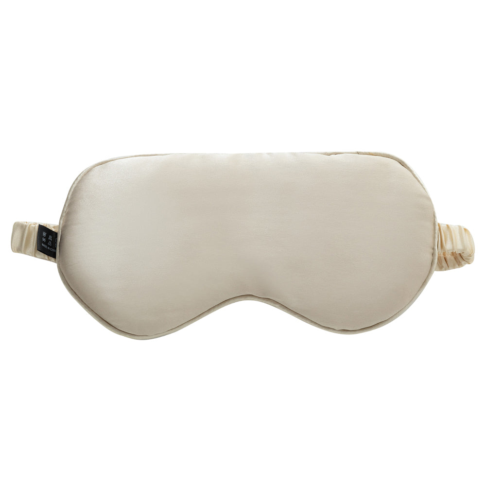 Ultra-Soft Mulberry Silk Sleep Eye Mask Eye Cover Eyeshade - Camel