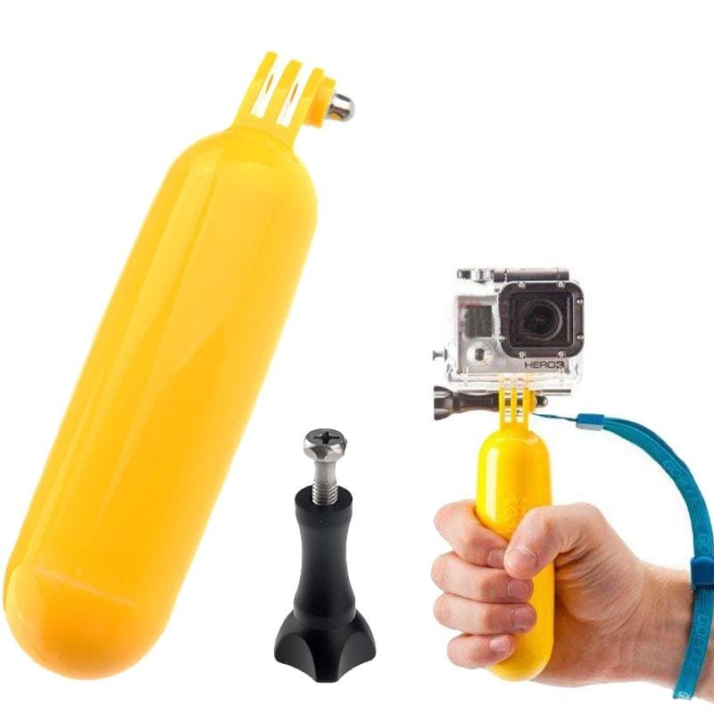 ST-76 Diving Buoyancy Self Arm Self Pole Camera Handle Mount for GoPro  NEW HERO /HERO6   /5 /5 Session /4 Session /4 /3+ /3 /2 /1, Xiaoyi and Other Action Cameras (Yellow)