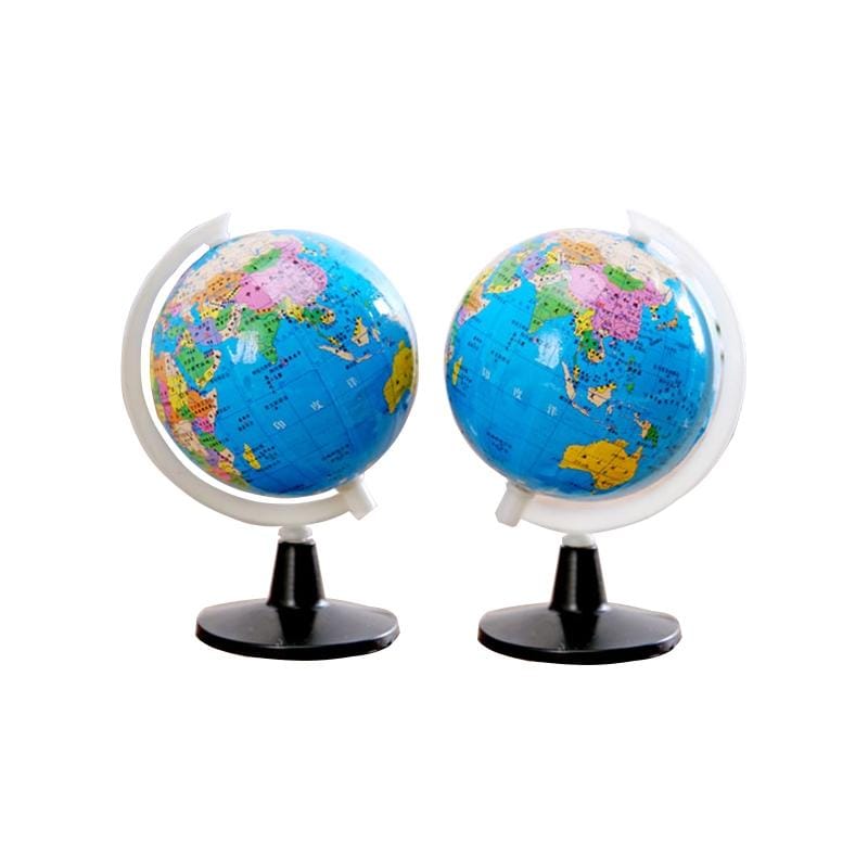 Globe World Earth Map Plastic Ball Geography Education Toys Frame Home Decoration Kids Gifts